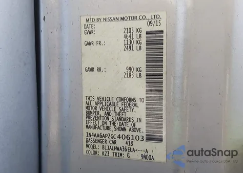 2016 Nissan Maxima 3.5 Platinum from USA, damaged, VIN 1N4AA6AP2GC406103